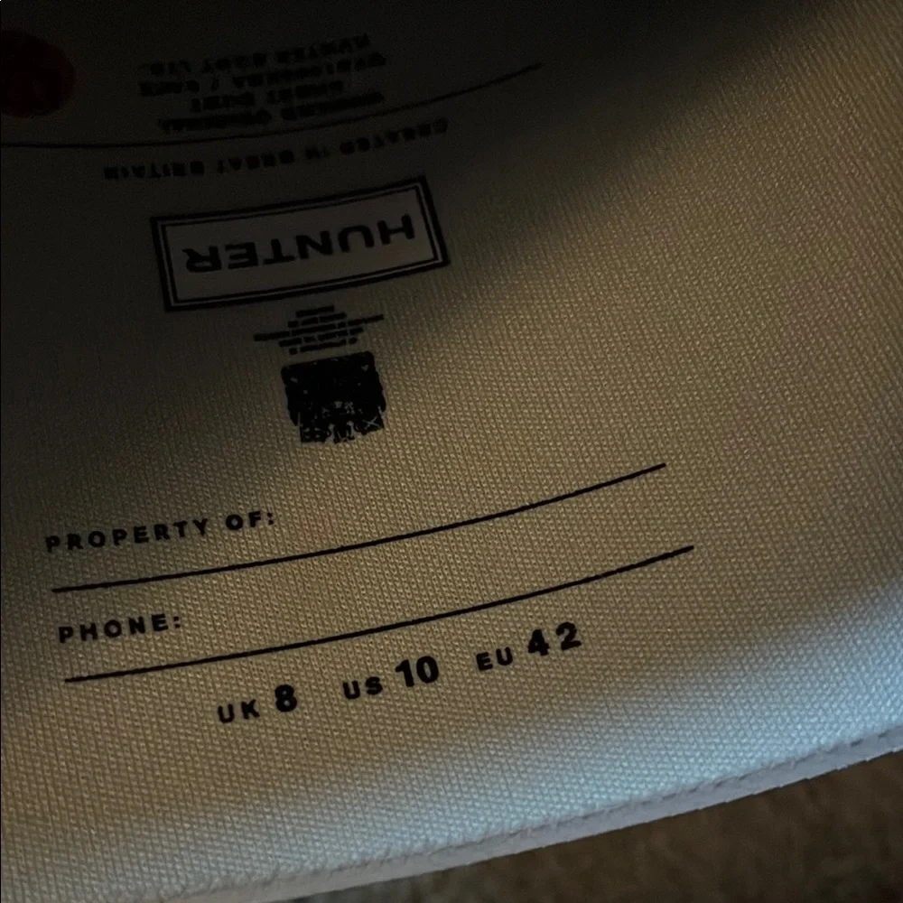 Hunter light grey Rain Boots size 10-new! - Picture 4 of 5